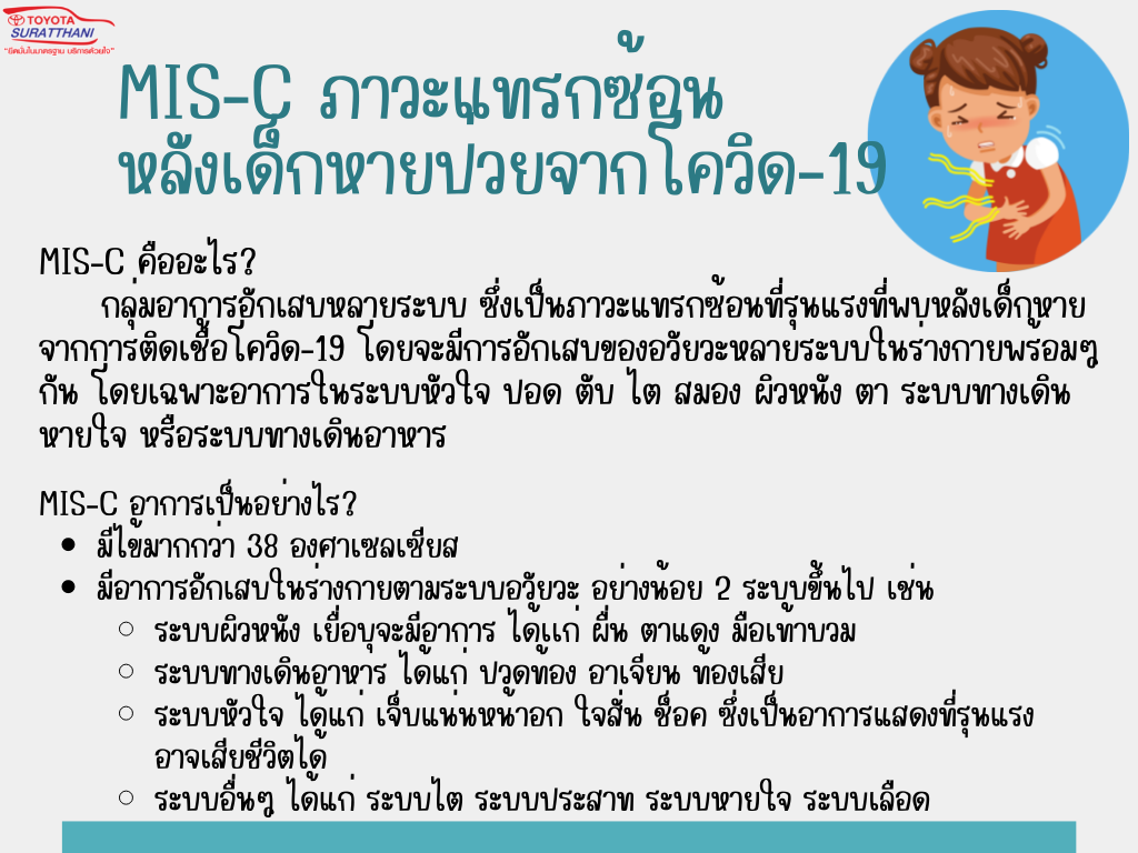 MIS-C ภาวะแทรกซ้อนหลังเด็กหายป่วยจากโควิด-19