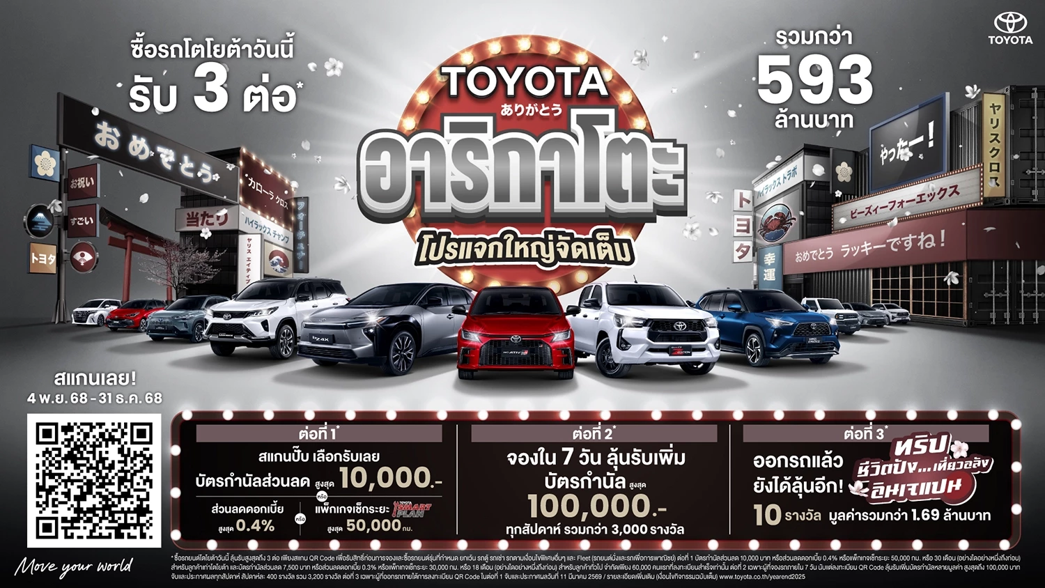 TOYOTA อาริกาโตะ โปรแจกใหญ่จัดเต็ม